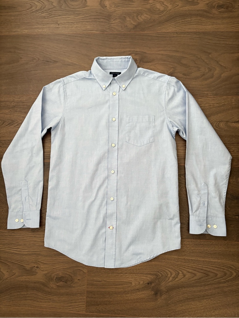 Tommy Hilfiger Light Blue Oxford Button-Down LS Dress Shirt boys youth XL 16